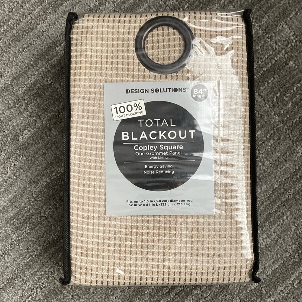 Design Solutions Total Blackout Grommet 2. Panel Copley Squares